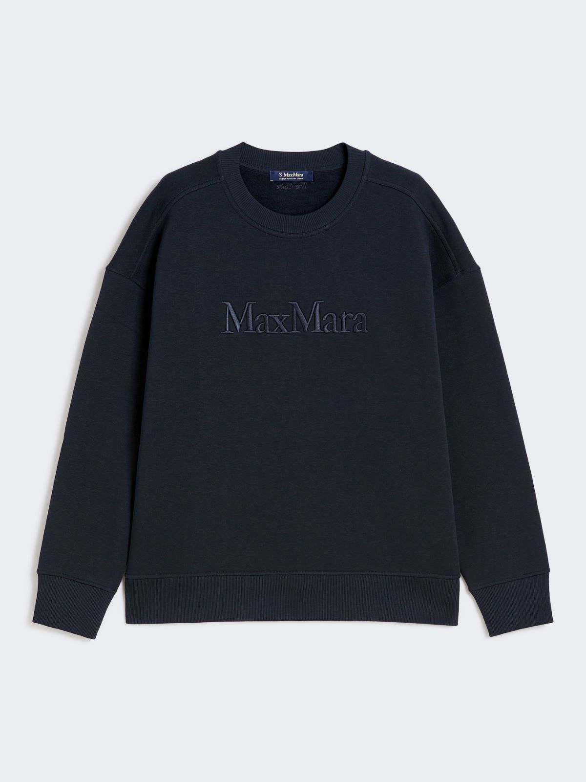 Cotton sweatshirt with logo - ULTRAMARINE - Max Mara - 9