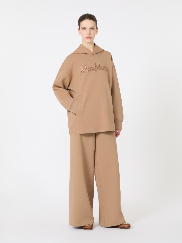 Bluza oversize z dżerseju bawełnianego - WIELBŁĄDZI - Max Mara - 2