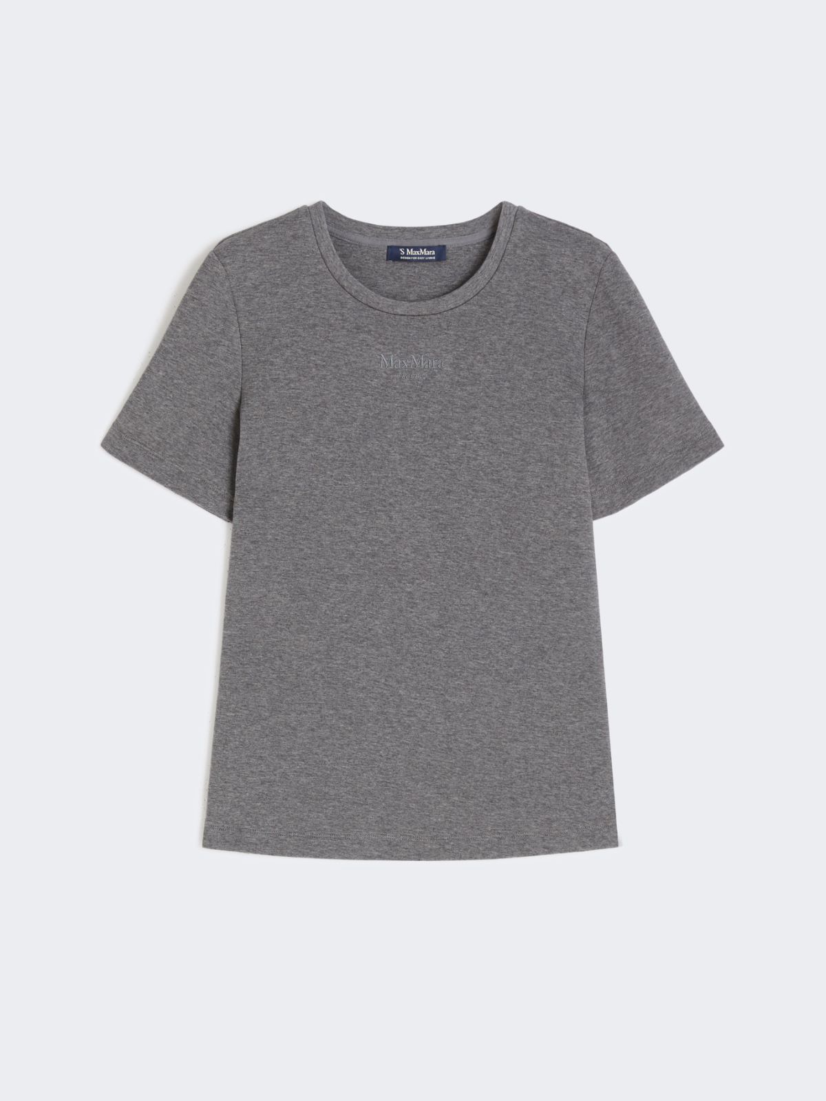 Scuba jersey T-shirt - LIGHT GREY - Max Mara - 9
