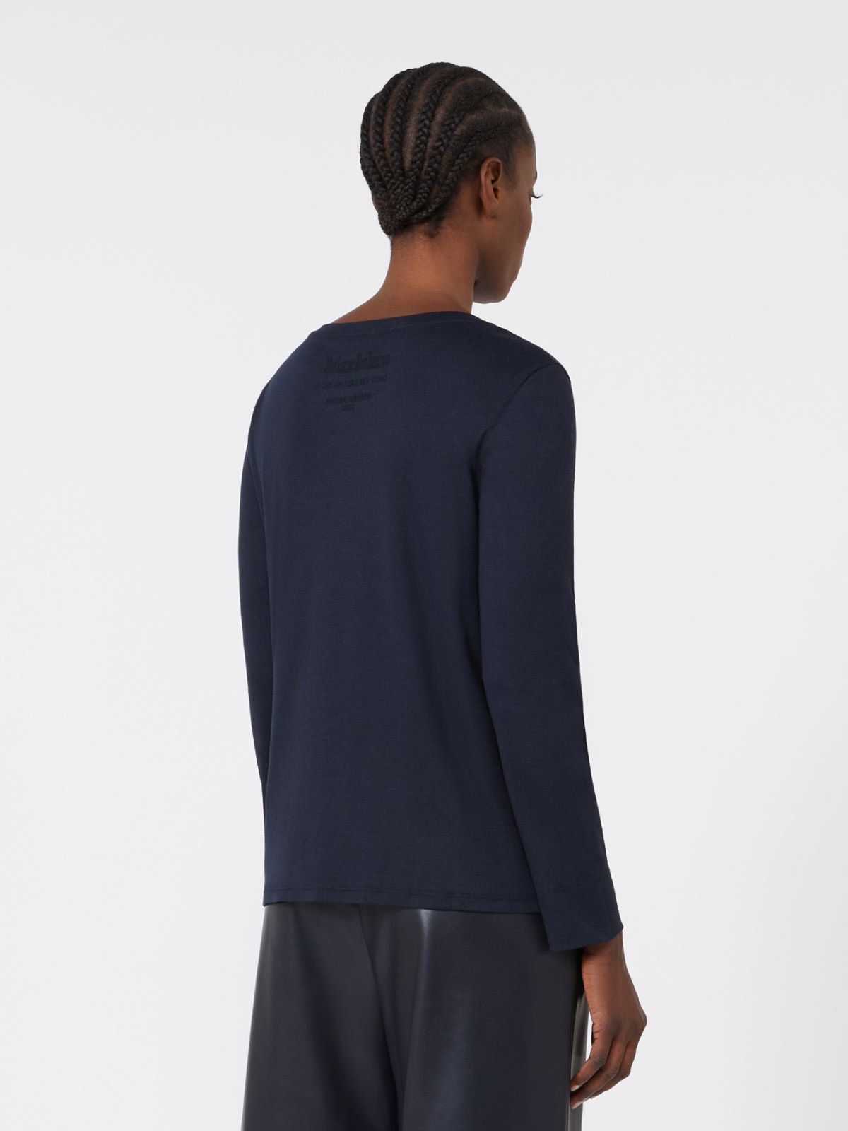Long-sleeved jersey T-shirt - ULTRAMARINE - Max Mara - 3