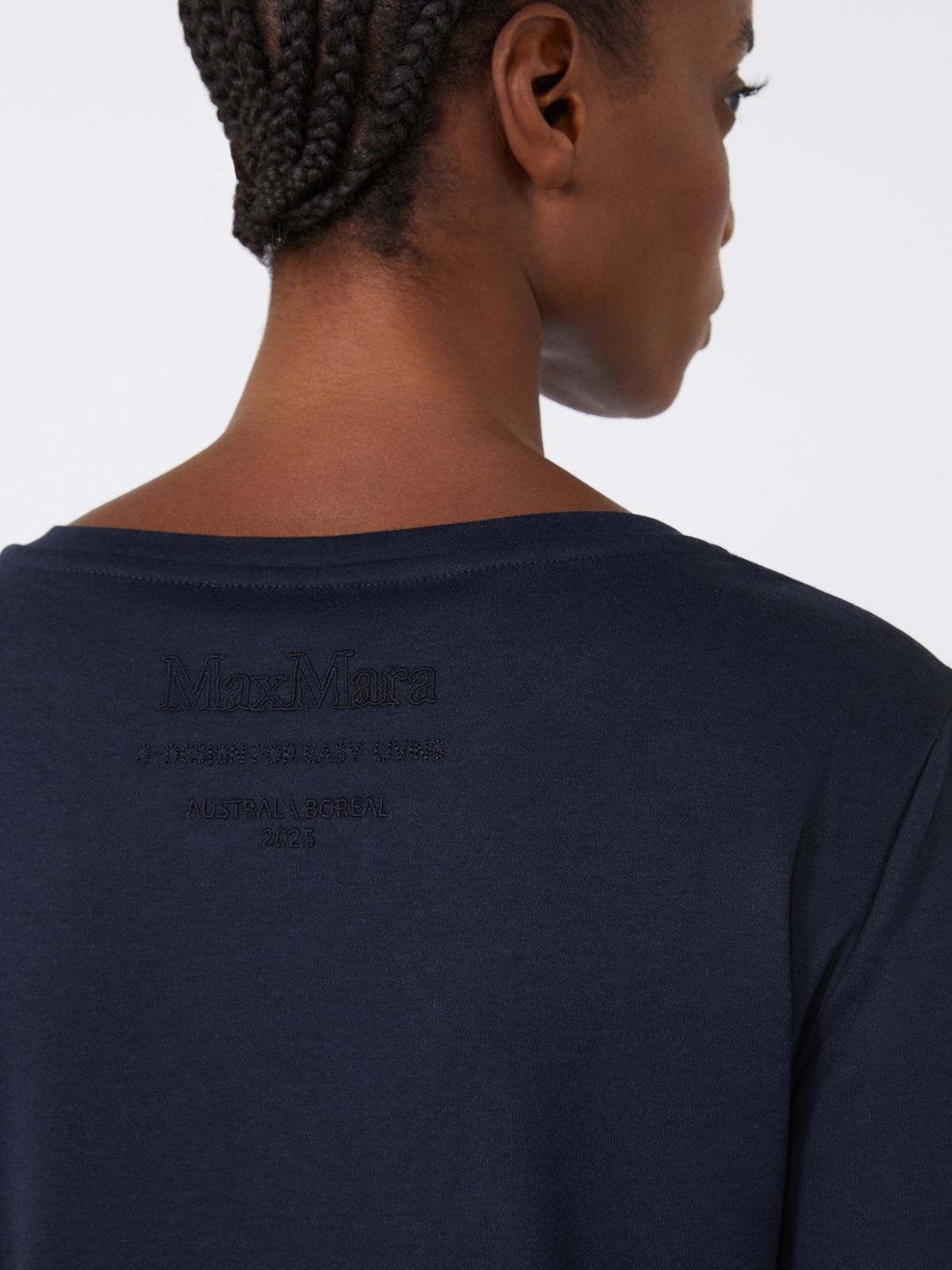 Long-sleeved jersey T-shirt - ULTRAMARINE - Max Mara - 4