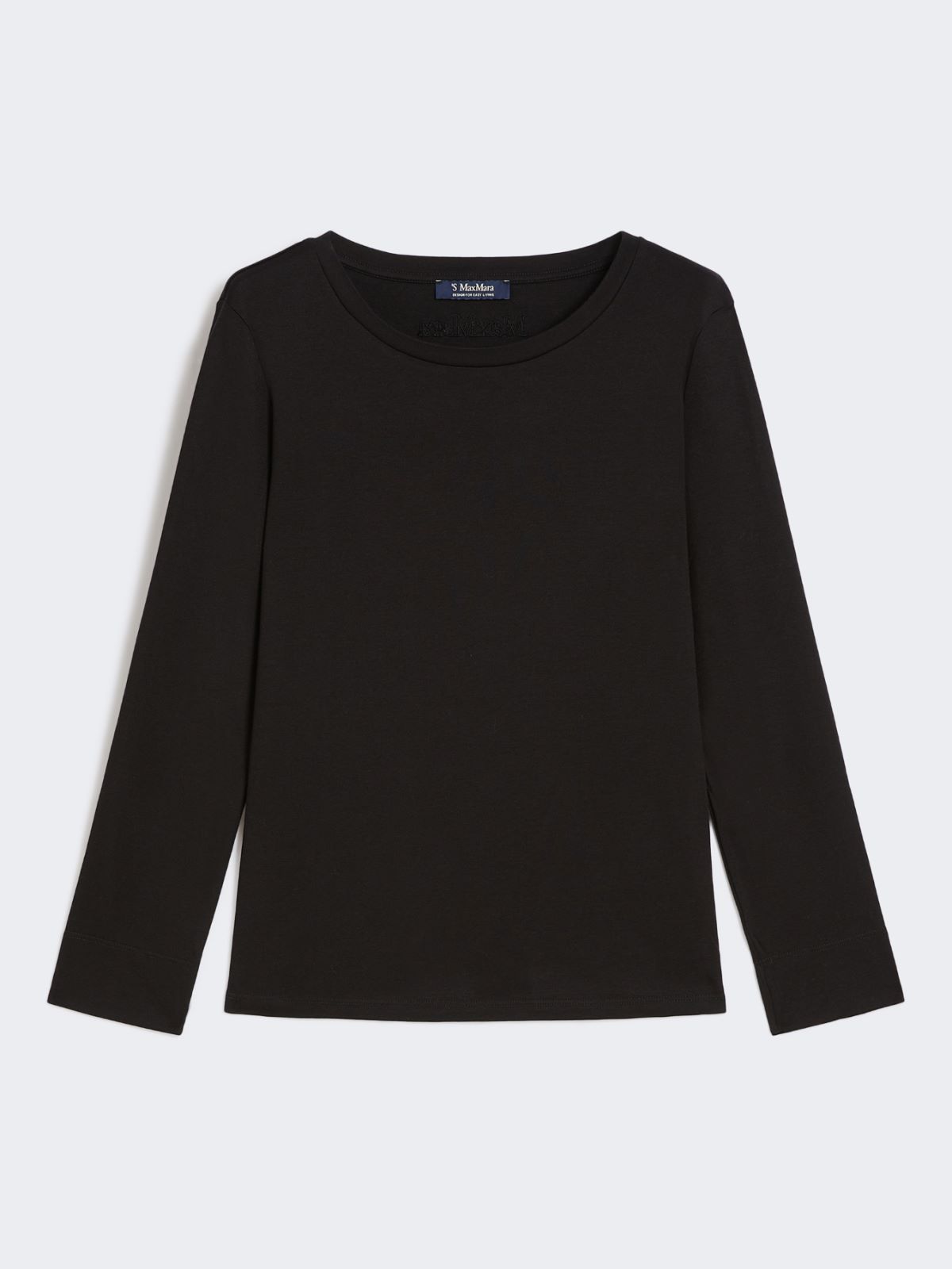 Long-sleeved jersey T-shirt - BLACK - Max Mara - 9