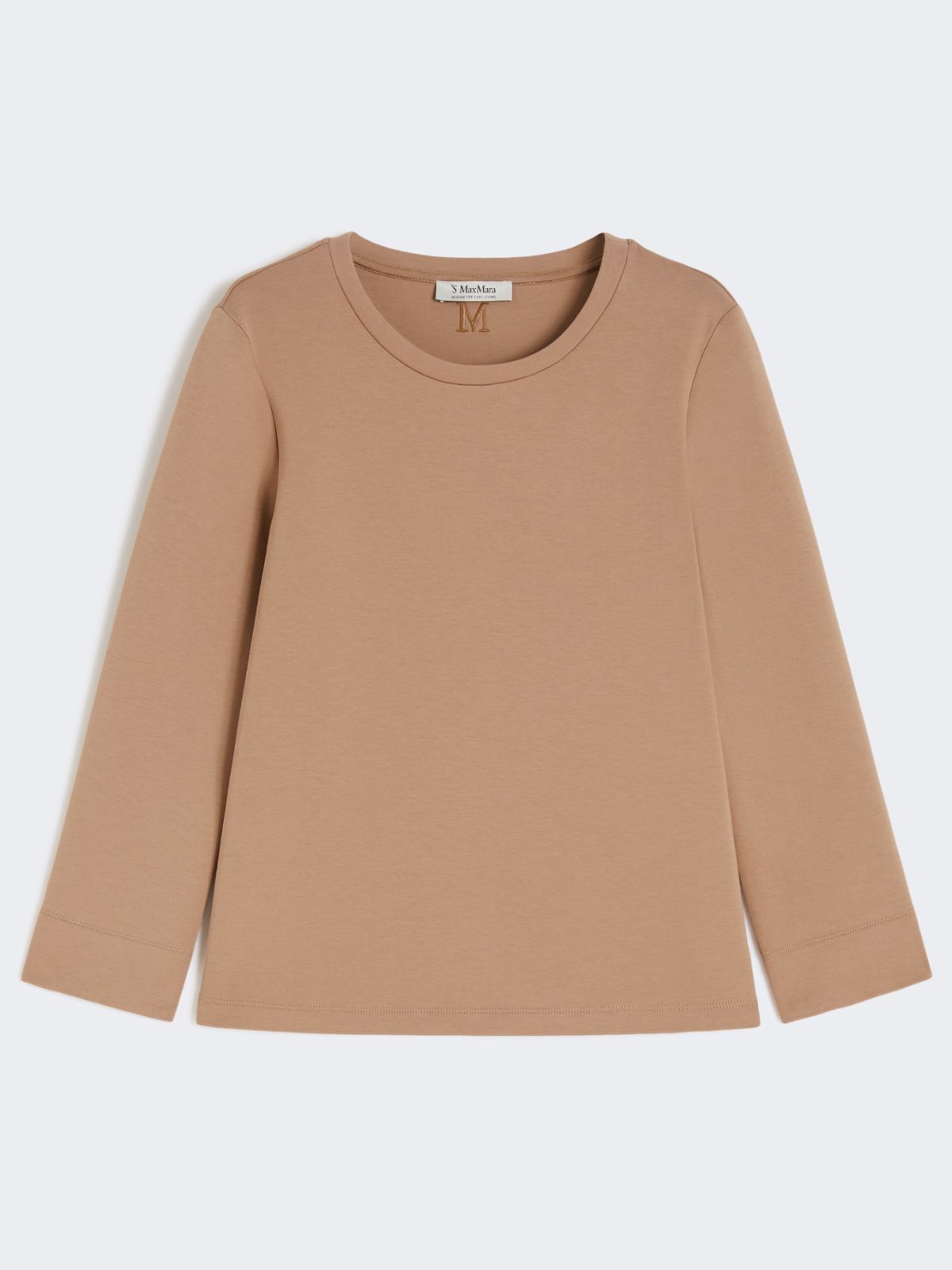 Scuba jersey T-shirt - BEIGE SHADED - Max Mara - 8