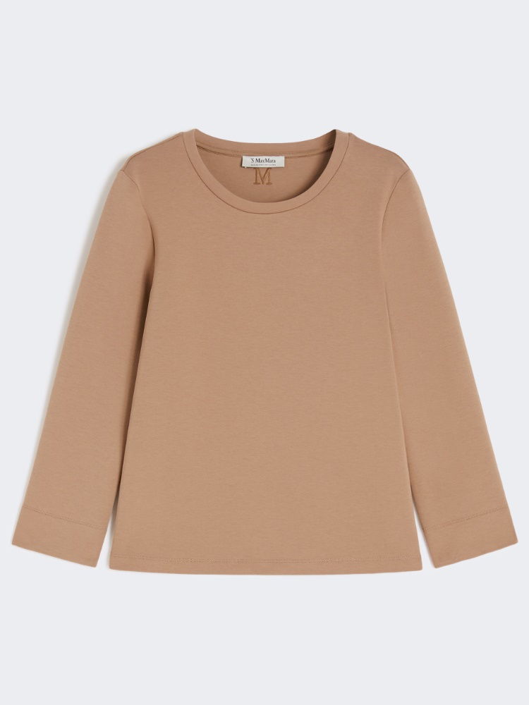 Tシャツ・カットソー MAX MARA Women Tunic Tops 2421366012650VITALBA 002 BEIGE Bei Oversized printed satin tunic, beige | 