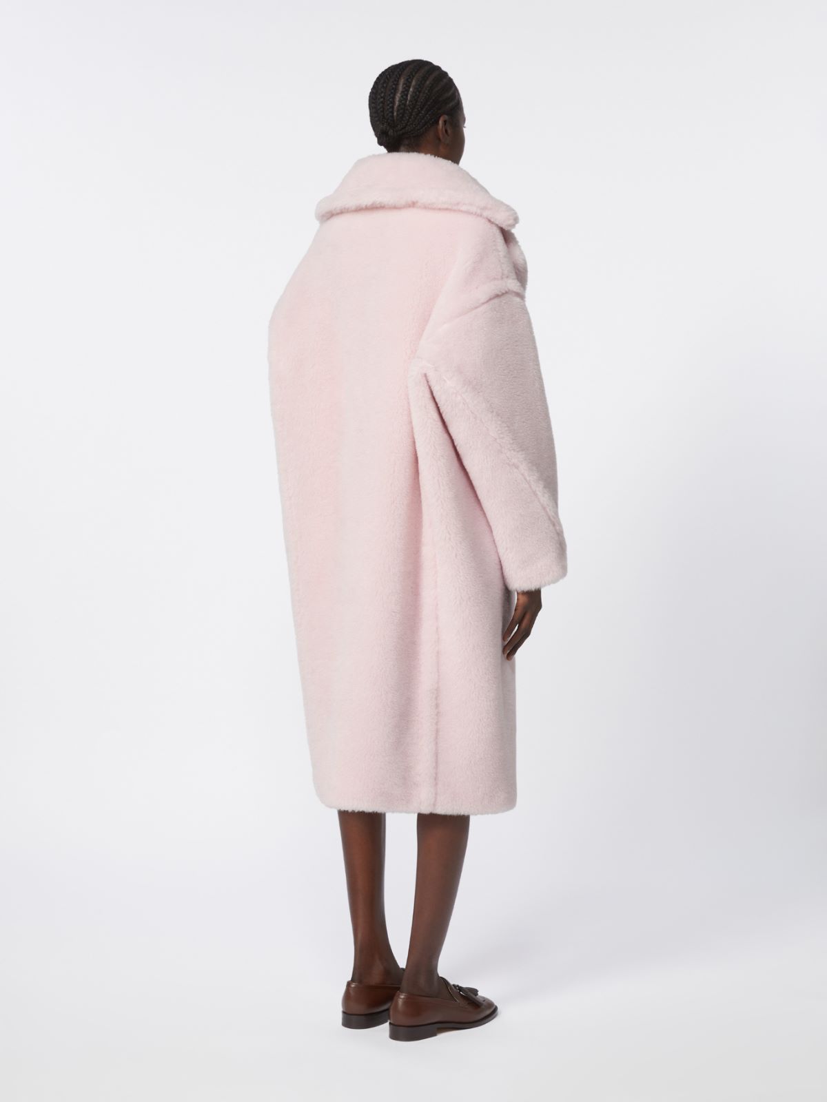 Alpaca and wool Teddy Bear Icon Coat - PINK - Max Mara - 5