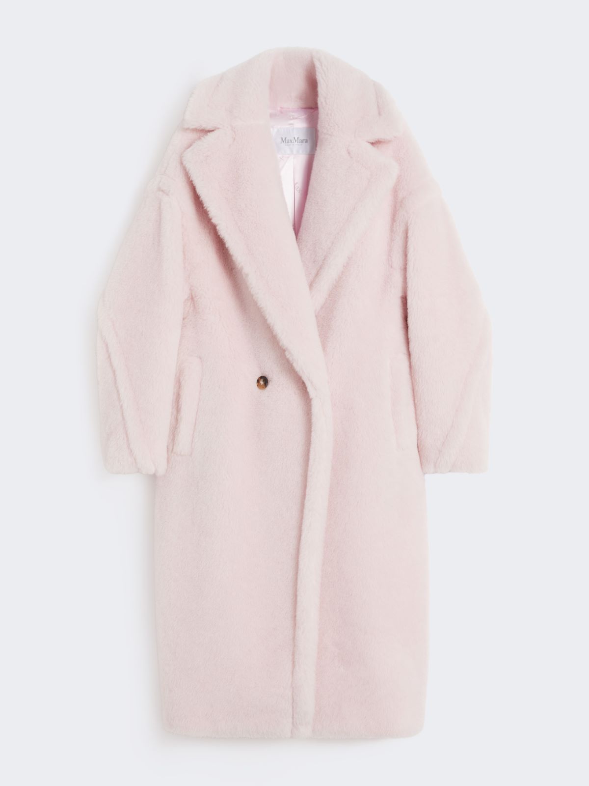 Alpaca and wool Teddy Bear Icon Coat - PINK - Max Mara - 9