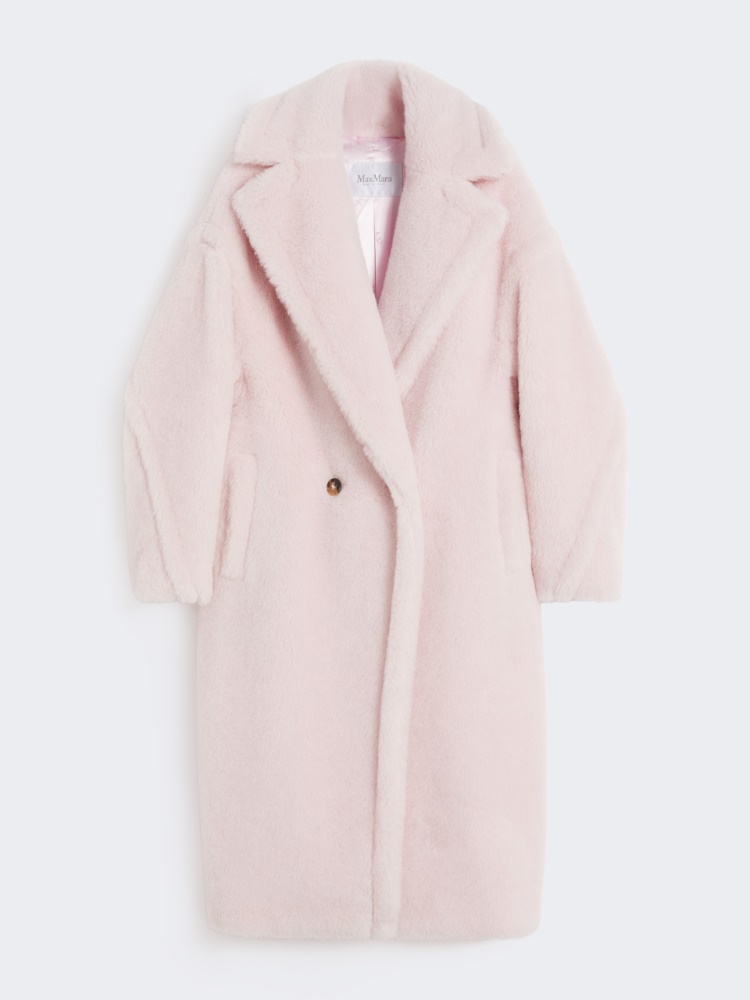 Alpaca and wool Teddy Bear Icon Coat - PINK - Max Mara