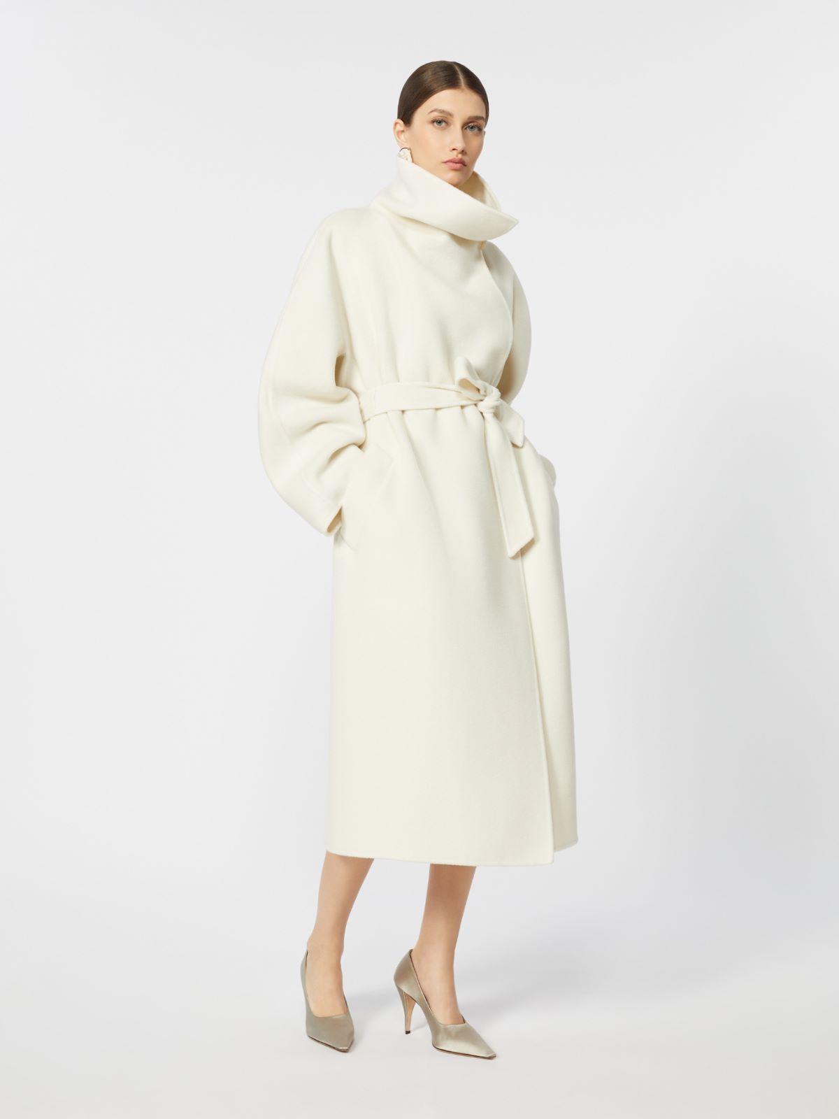 Cashmere robe coat - IVORY - Max Mara - 9