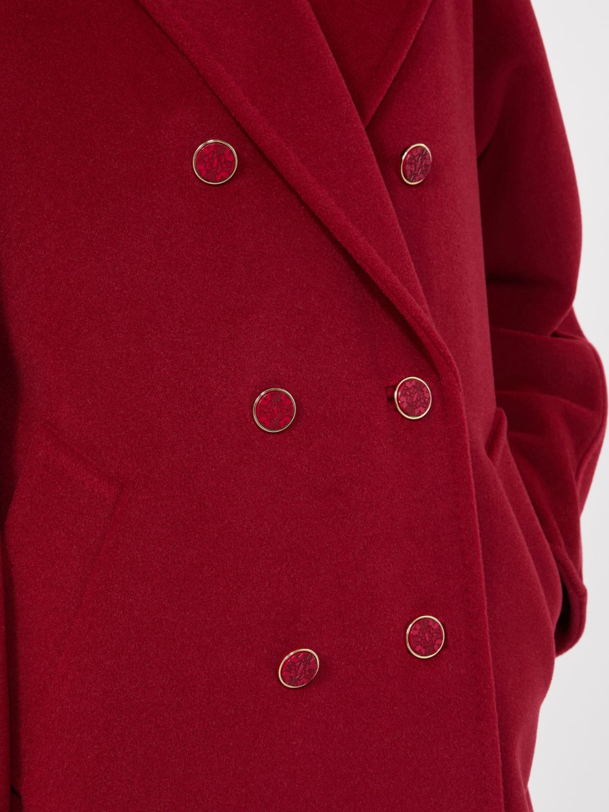 101801 Icon Coat - DARK RED - Max Mara - 6