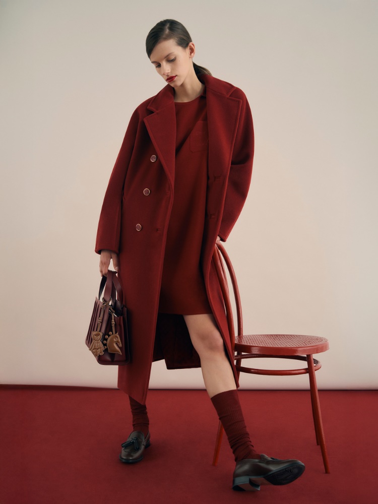 101801 Icon Coat + DARK RED - Max Mara