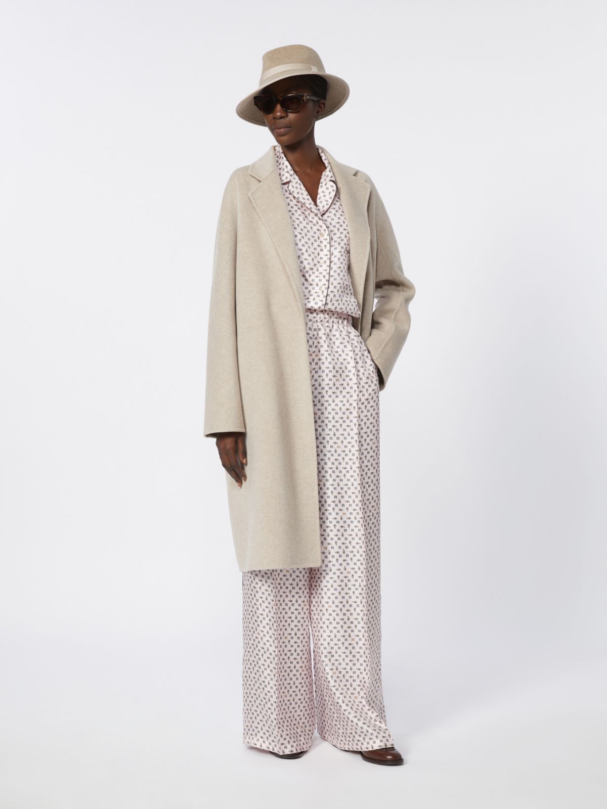 Cashmere robe coat + SAND - Max Mara
