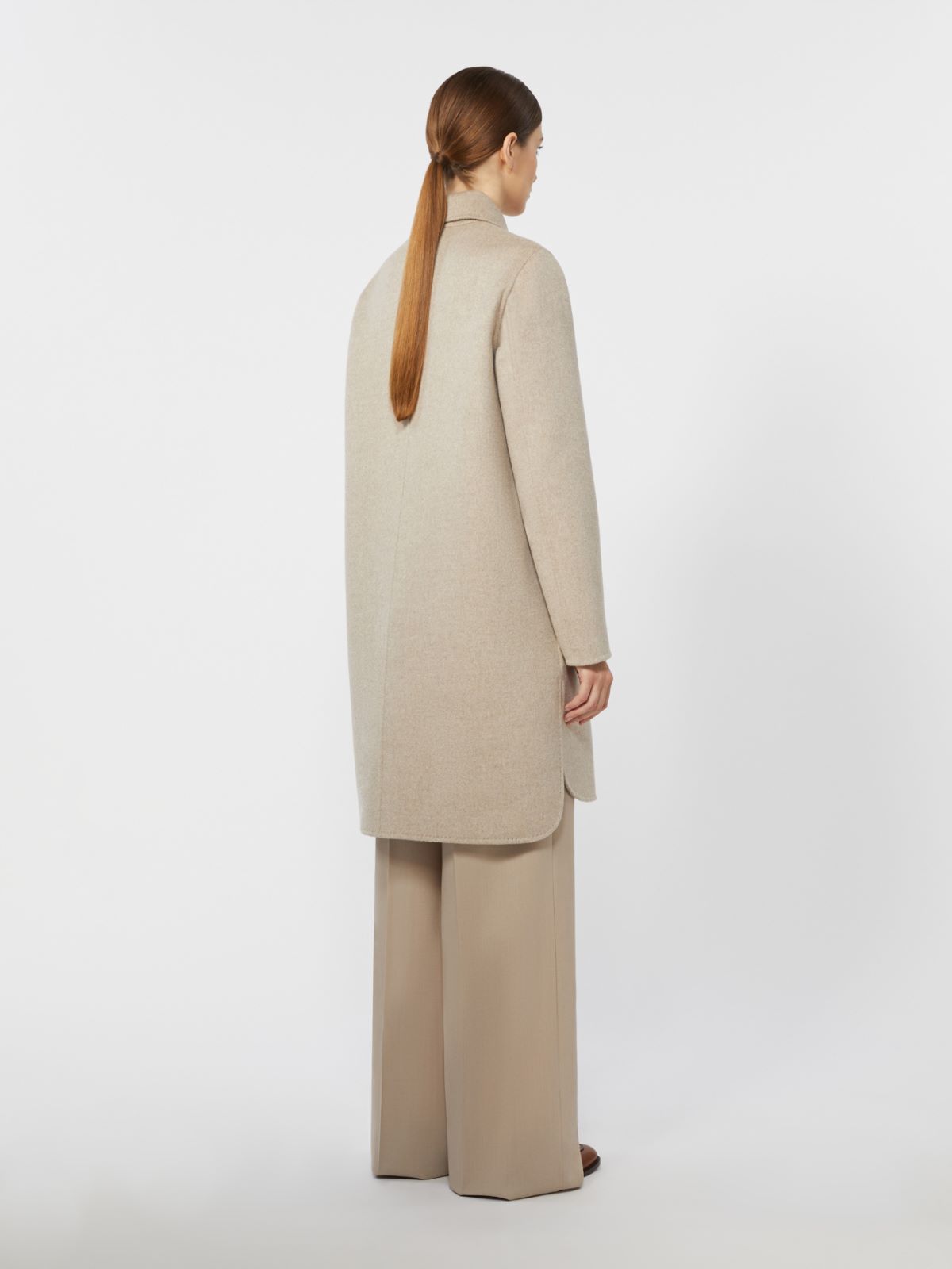 Straight-fit cashmere coat - SAND - Max Mara - 4
