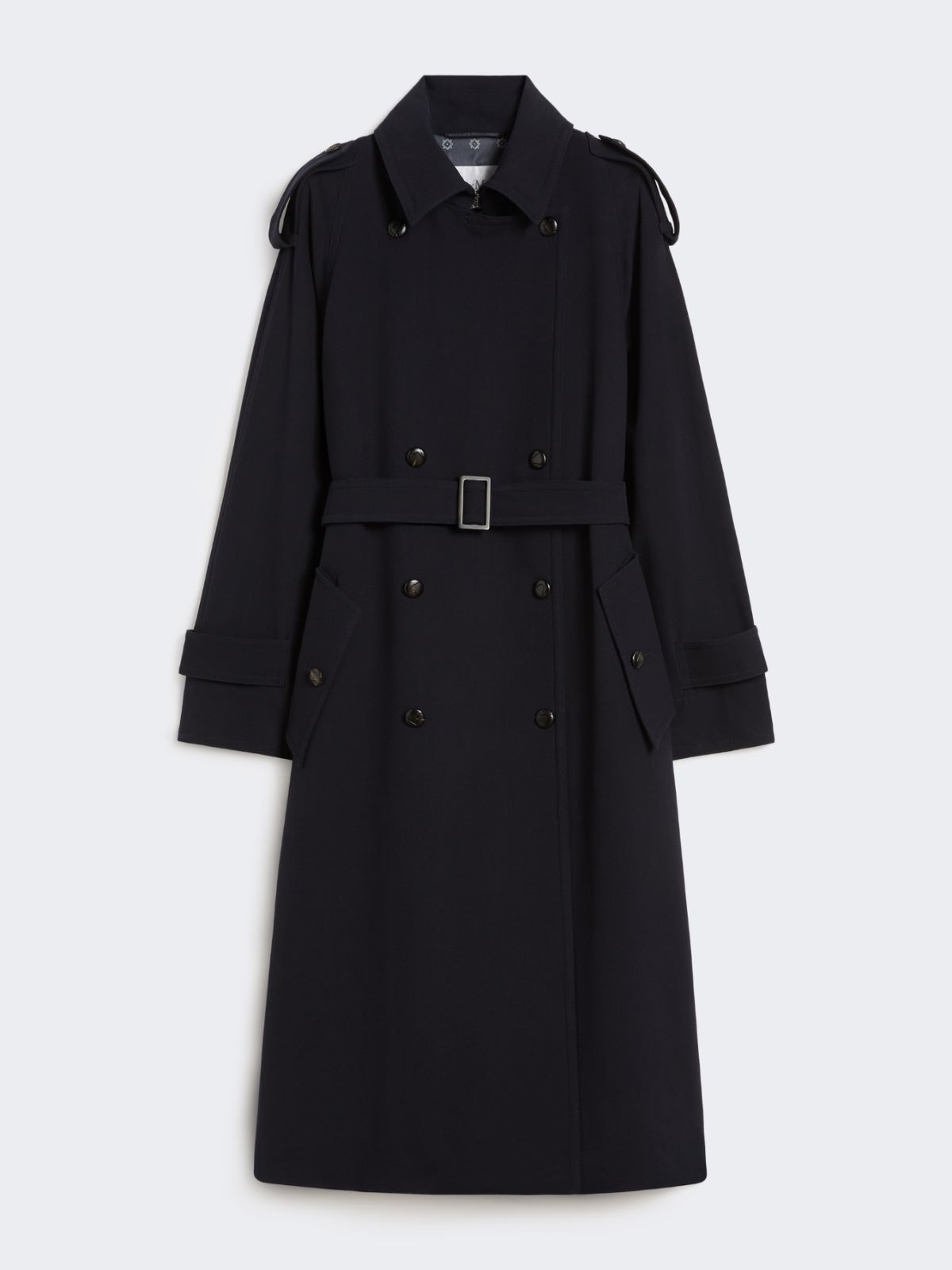 Water-repellent wool gabardine trench coat - ULTRAMARINE - Max Mara - 9