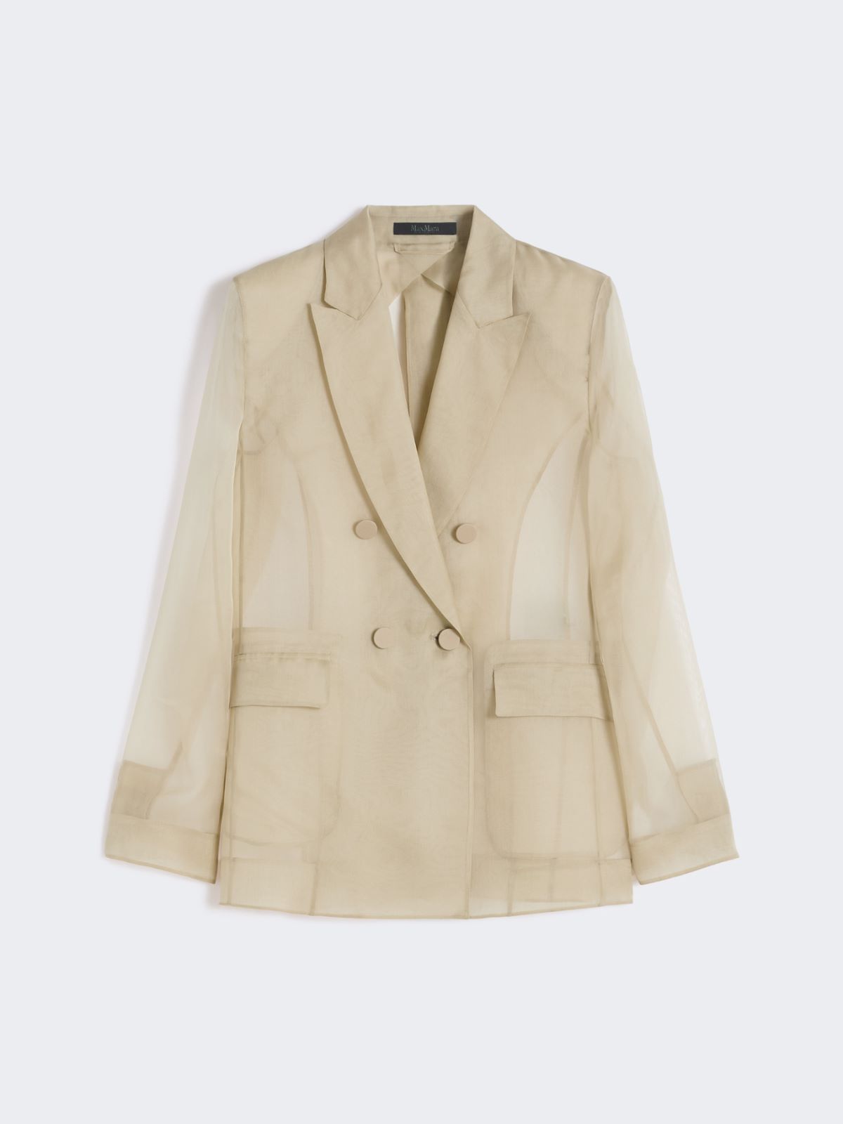 Silk organza blazer - SAND - Max Mara - 5
