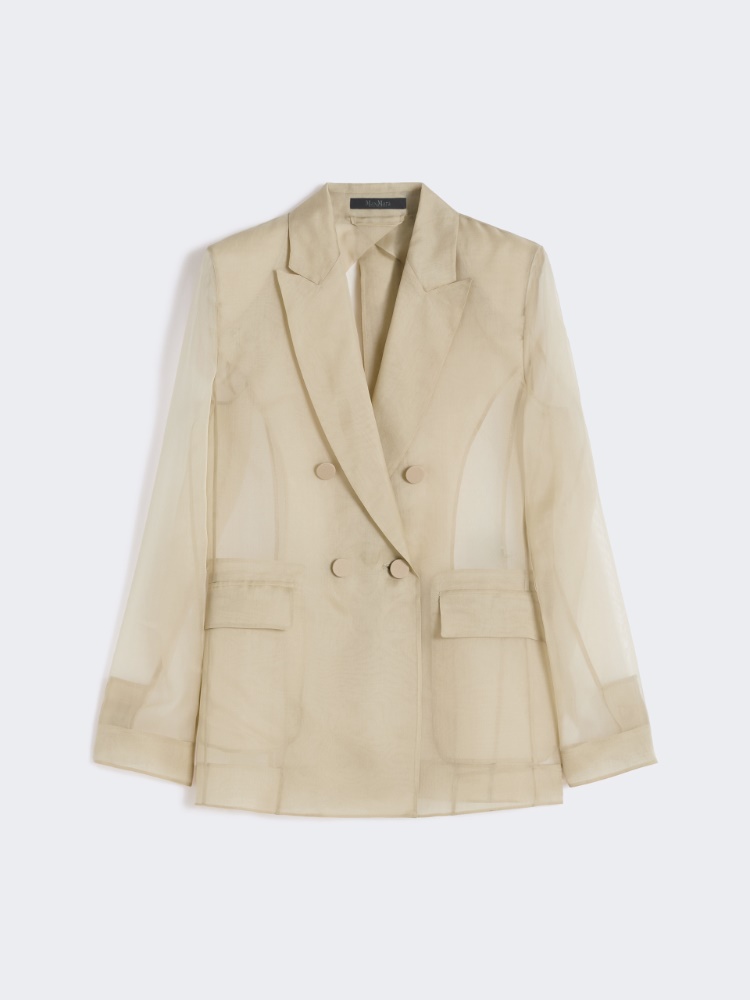 Silk organza blazer - SAND - Max Mara