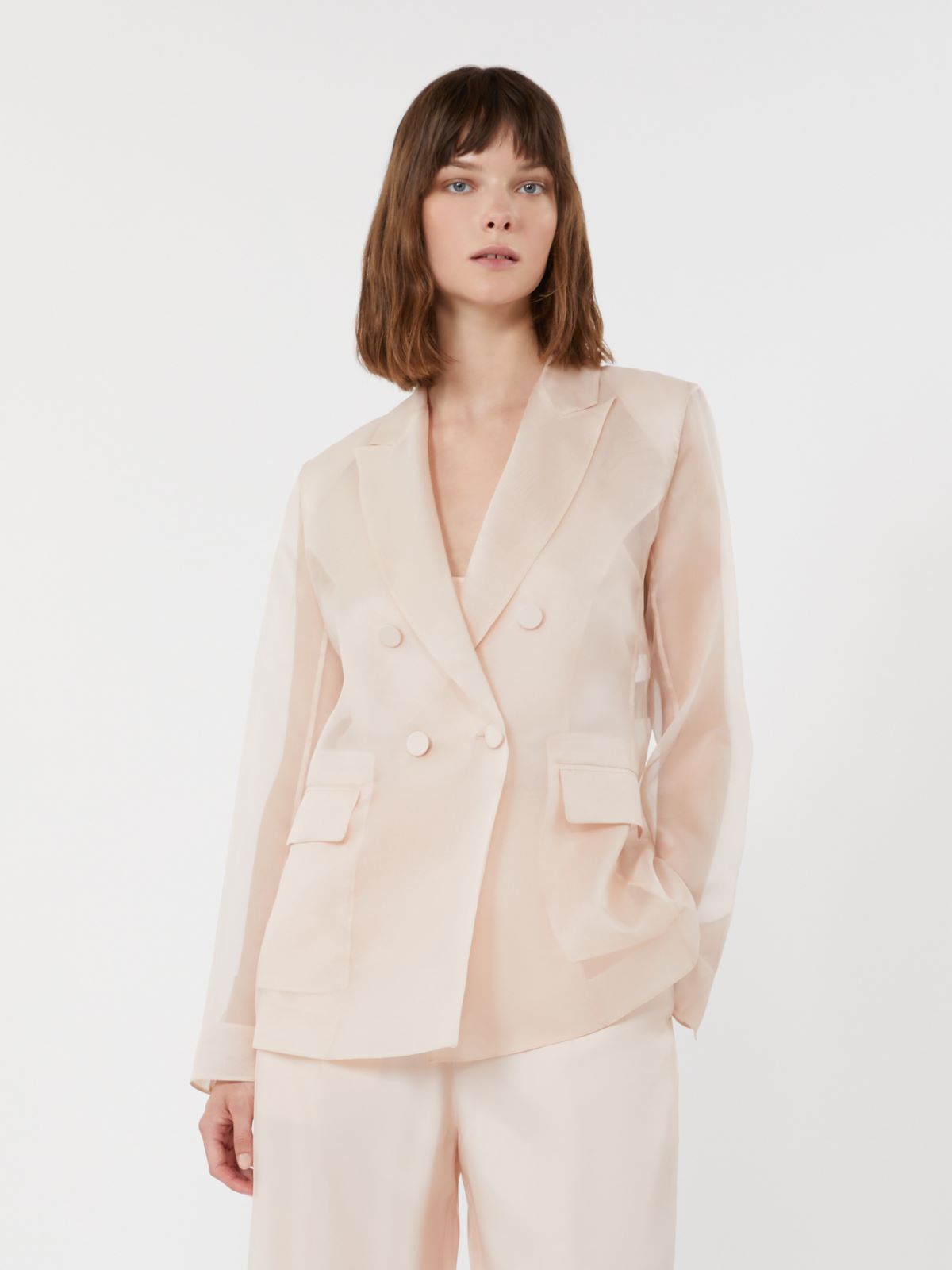 Blazer de organza de seda - MAQUILLAJE - Max Mara - 9