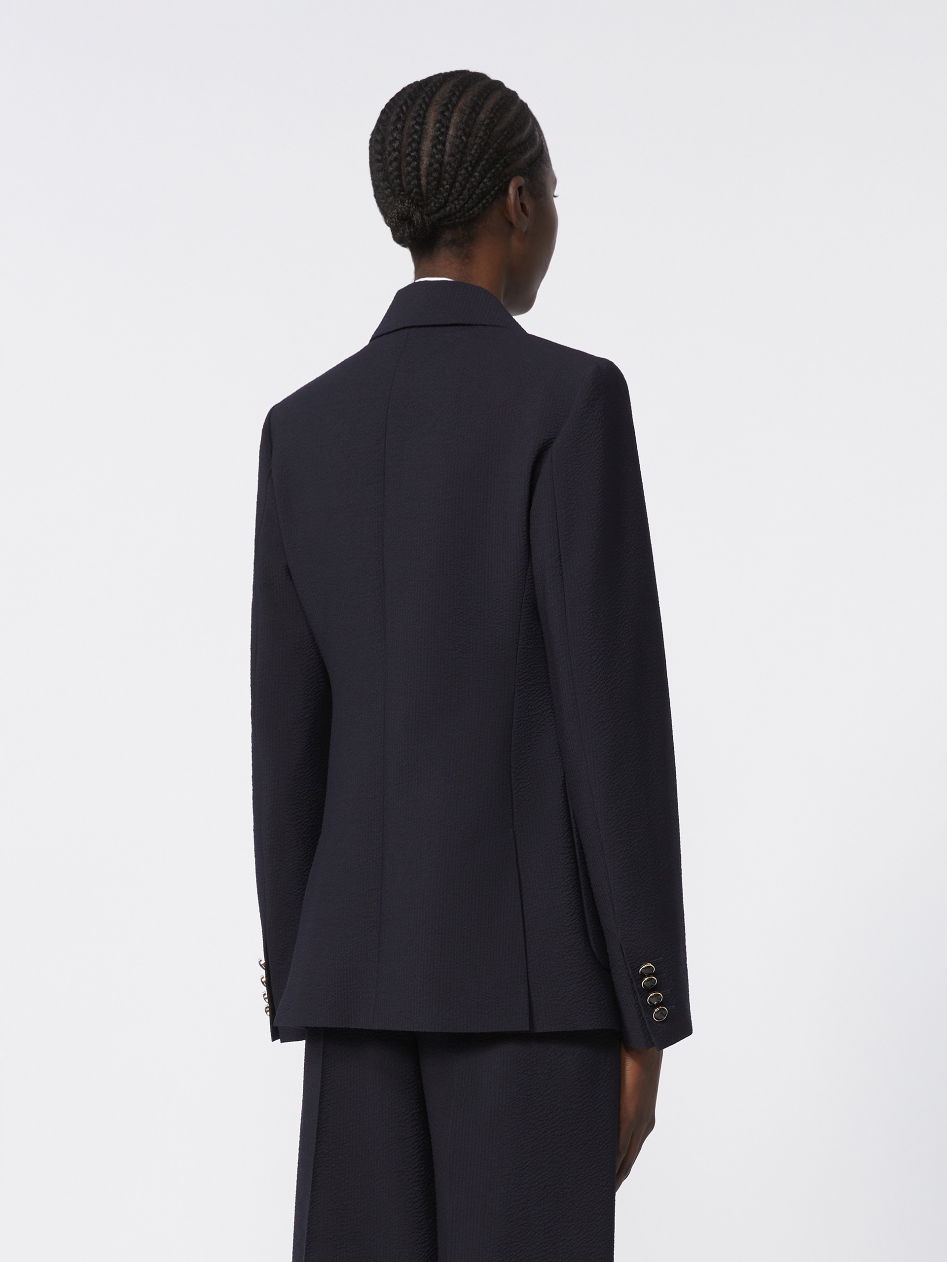 Blazer aus Wollmisch-Seersucker - ULTRAMARINE - Max Mara - 3