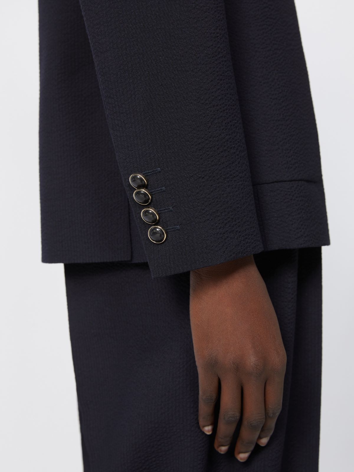 Wool-blend seersucker blazer - ULTRAMARINE - Max Mara - 6