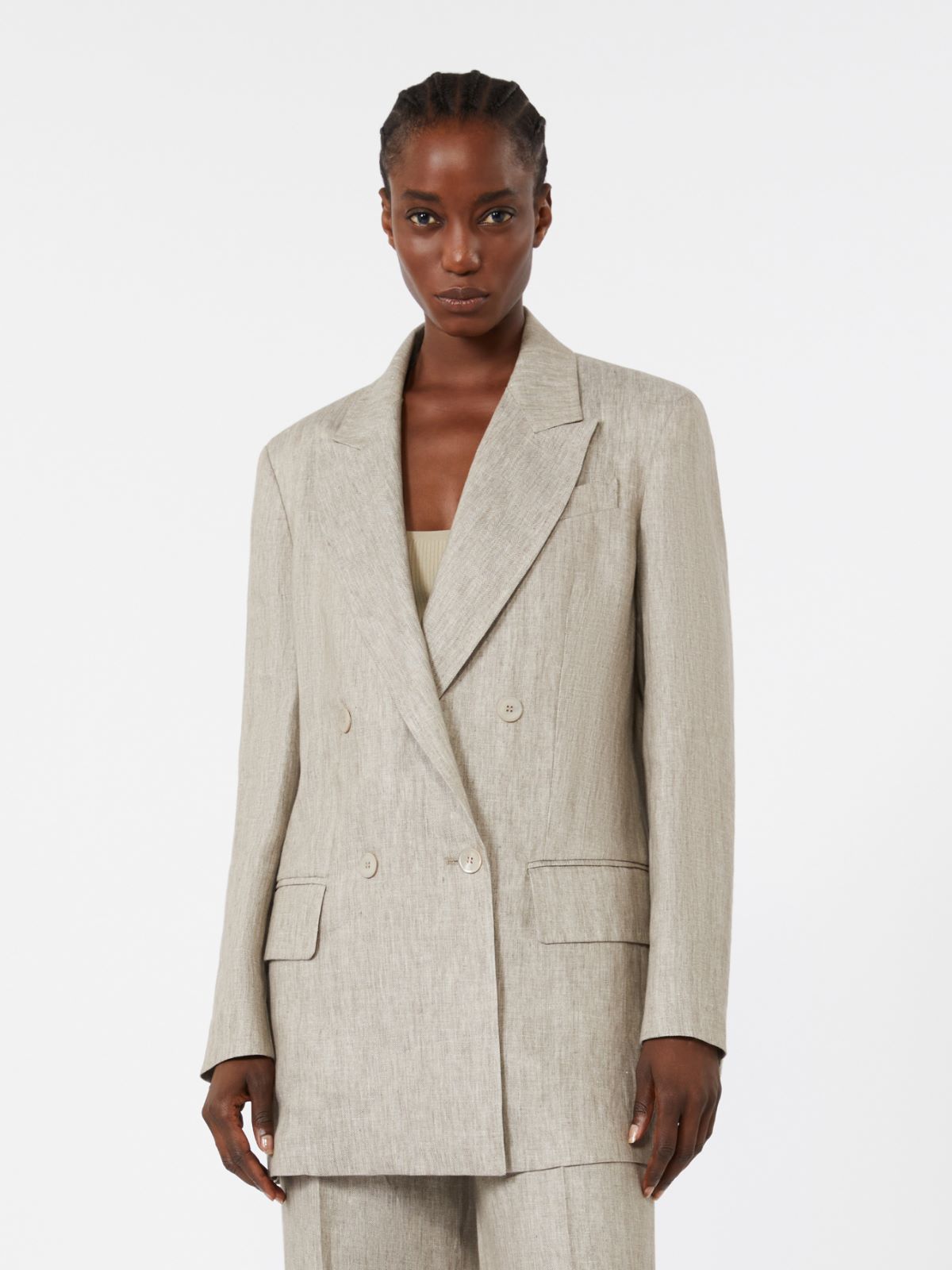 Olimpia Jacket in Chevron wool - BEIGE - Max Mara - 2
