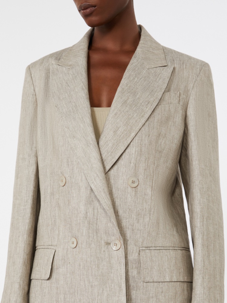 Olimpia Jacket in Chevron wool - BEIGE - Max Mara - 4