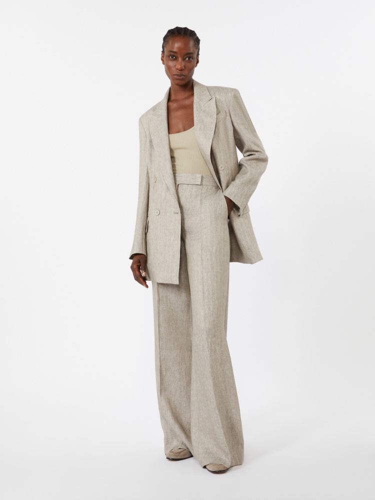 Olimpia Jacket in Chevron wool + BEIGE - Max Mara