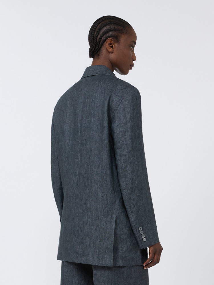 Olimpia Jacket in Chevron wool - MEDIUM GREY - Max Mara - 3