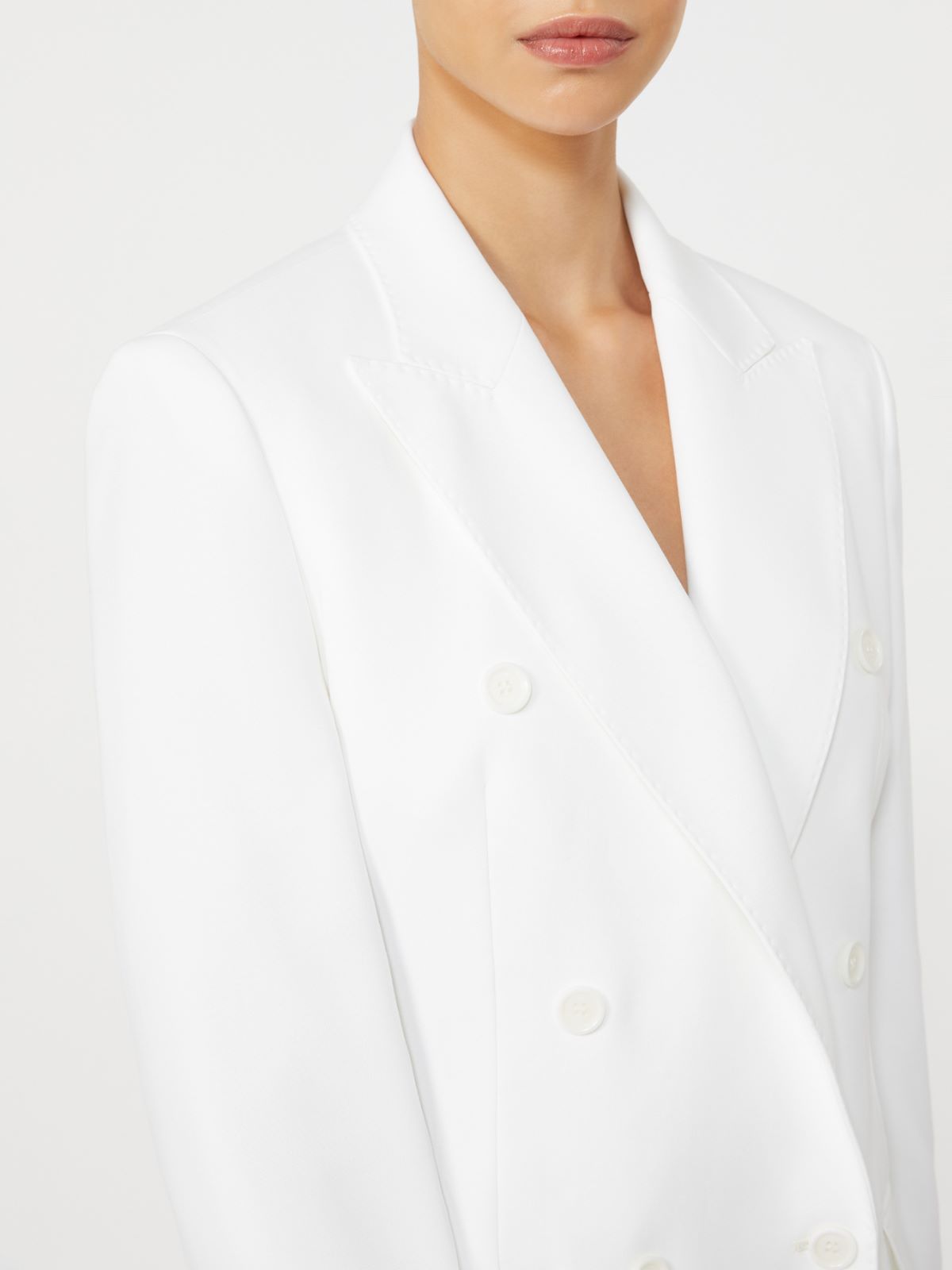 Cotton crepe canvas blazer - OPTICAL WHITE - Max Mara - 9