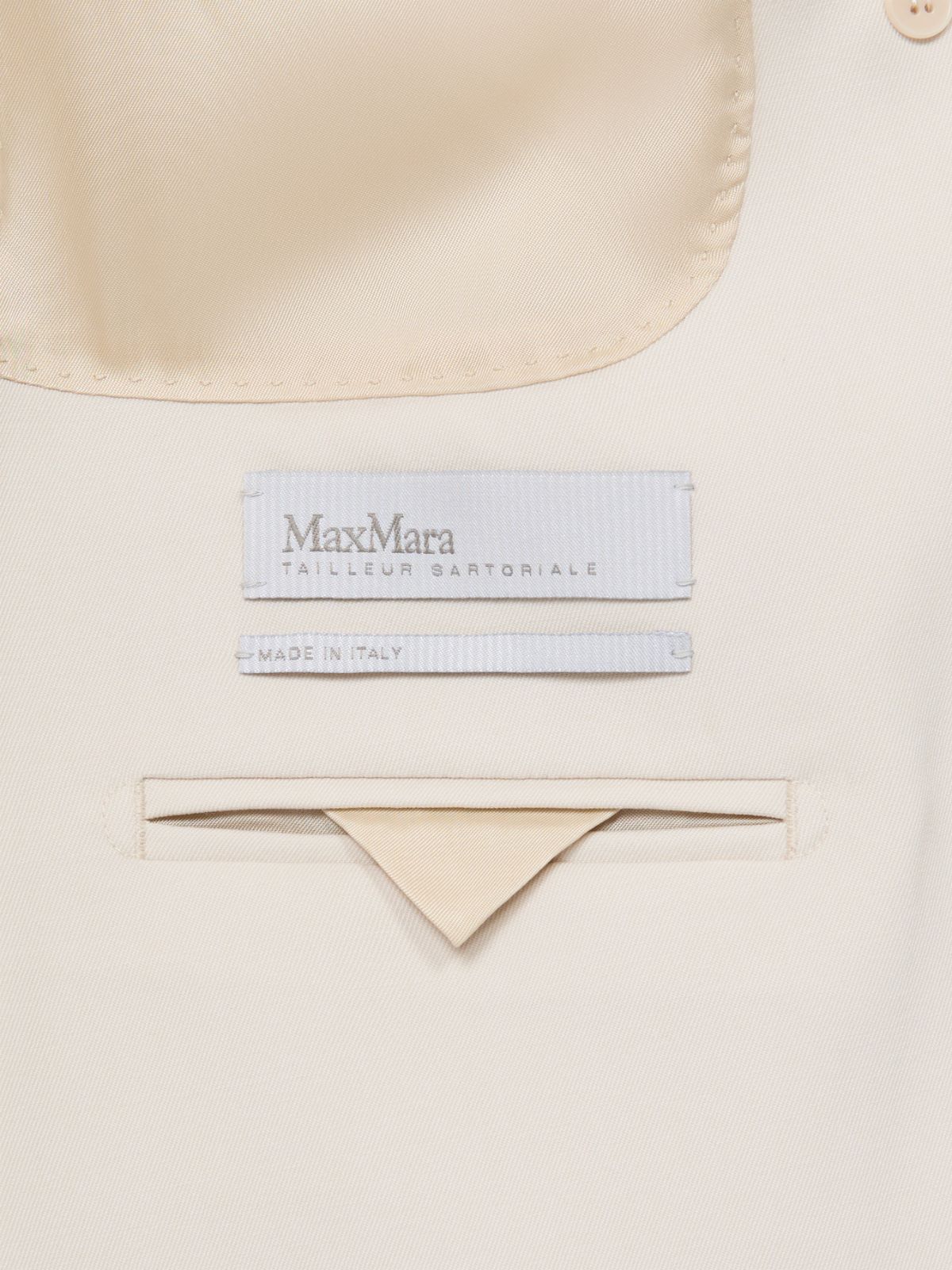 Double-breasted comfortable wool blazer - IVORY - Max Mara - 6