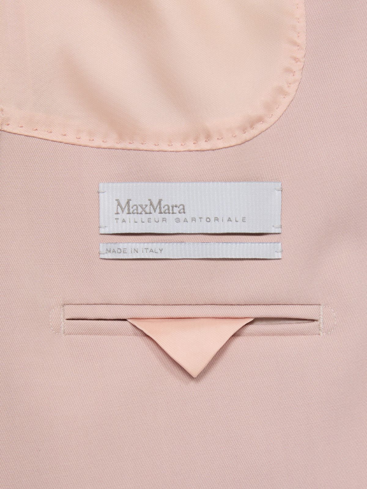 Double-breasted comfortable wool blazer - PINK - Max Mara - 6