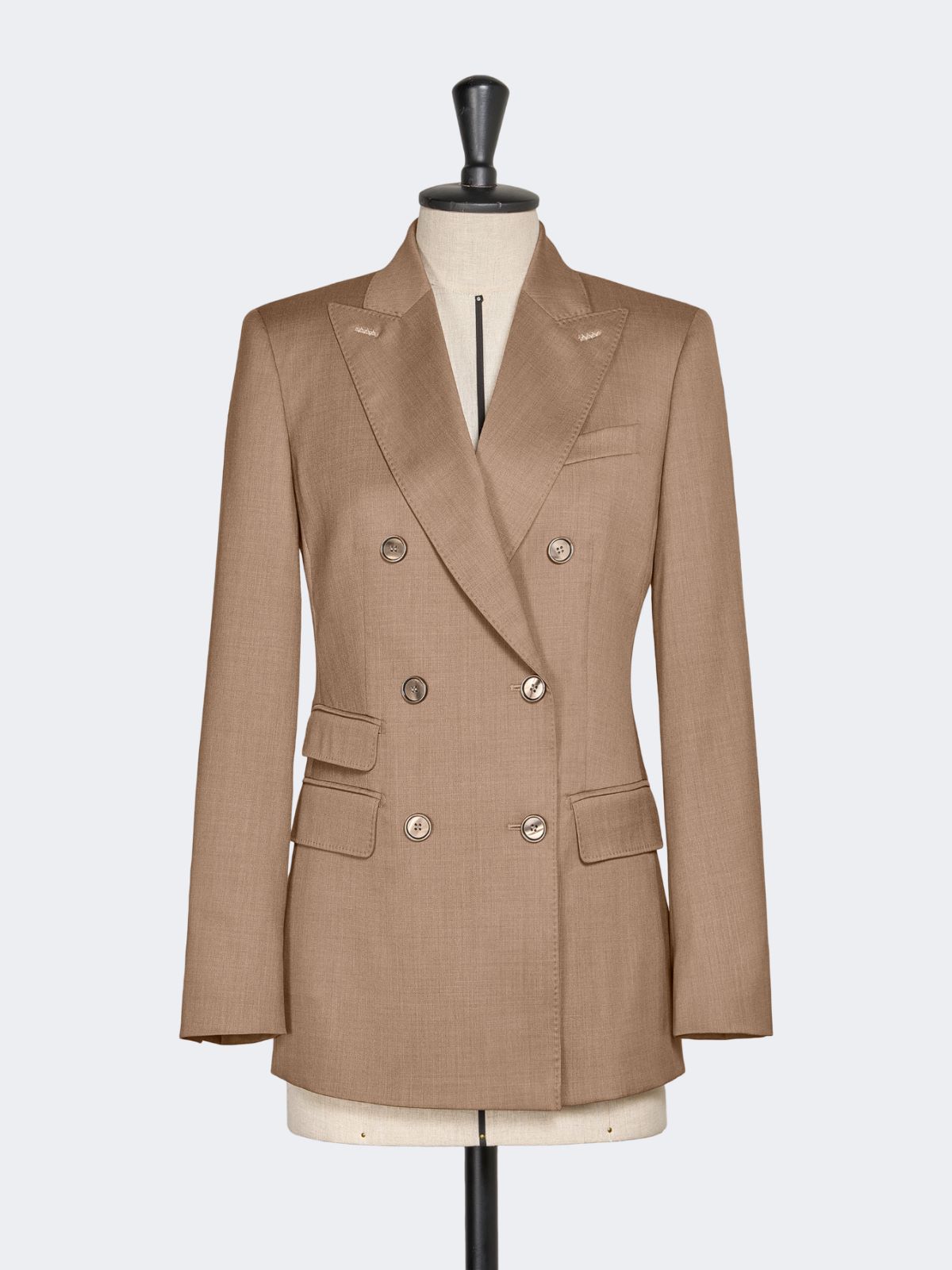 Double-breasted wool twill blazer - HAZELNUT BROWN - Max Mara - 10