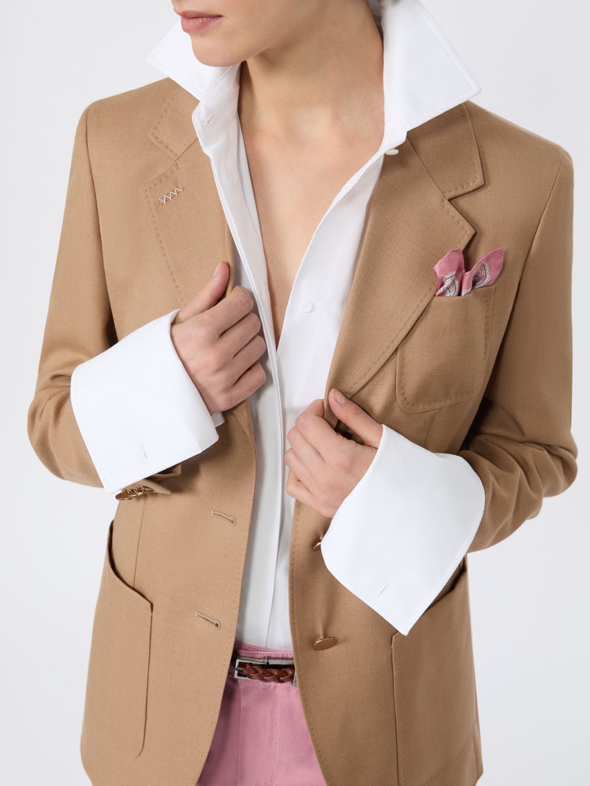 Single-breasted camel blazer - CAMEL - Max Mara - 6
