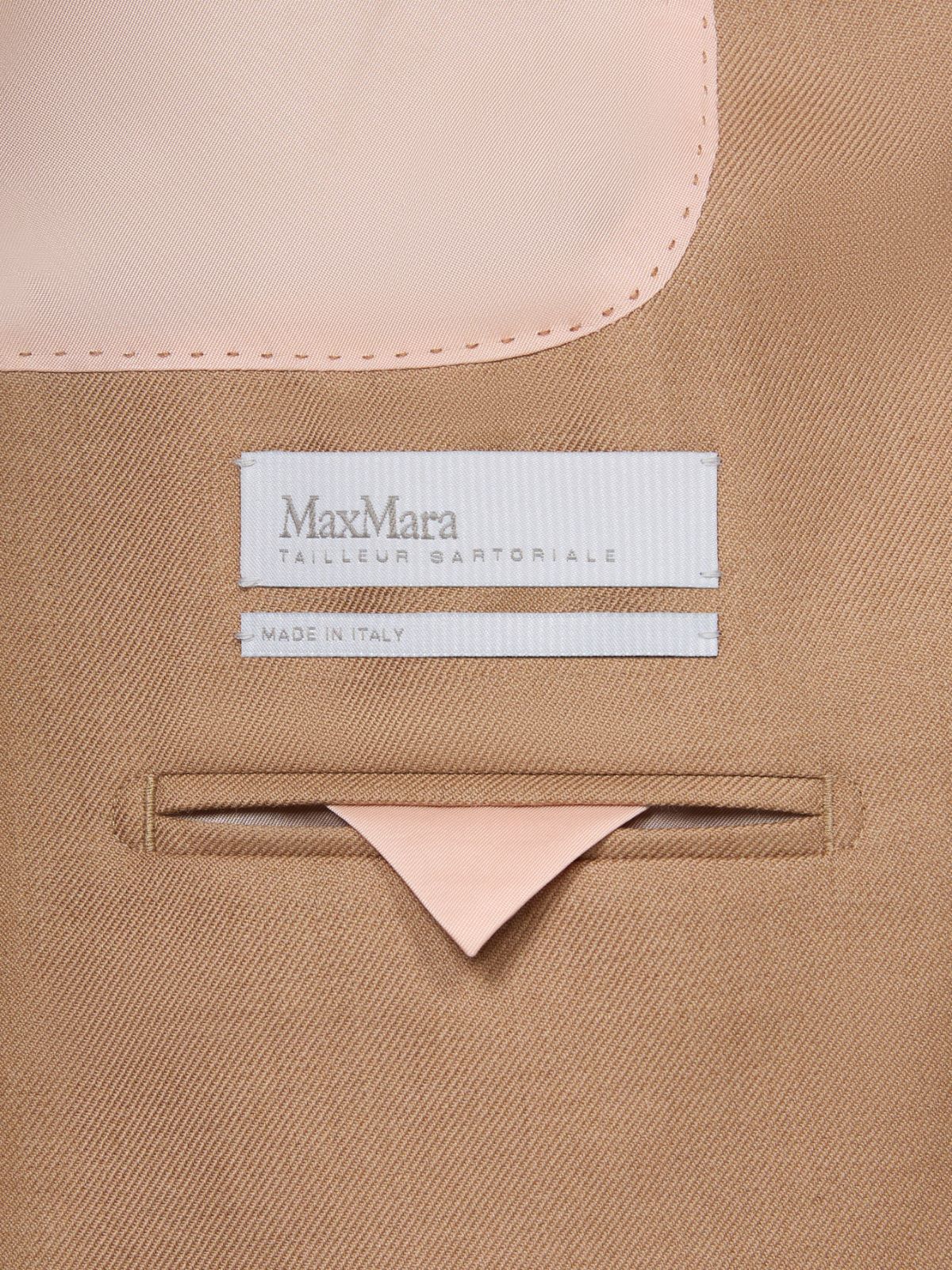 Single-breasted camel blazer - CAMEL - Max Mara - 11