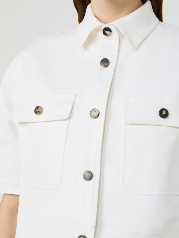 오타노 코튼 자켓 - OPTICAL WHITE - 4