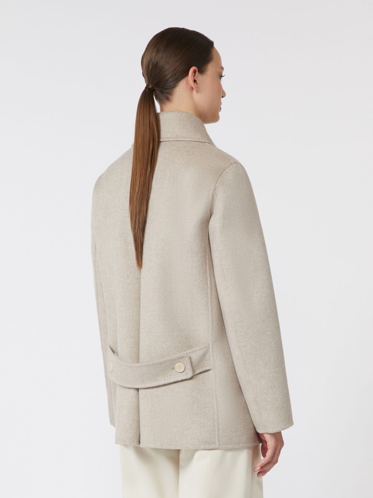 Double-breasted cashmere pea coat - SAND - Max Mara - 5