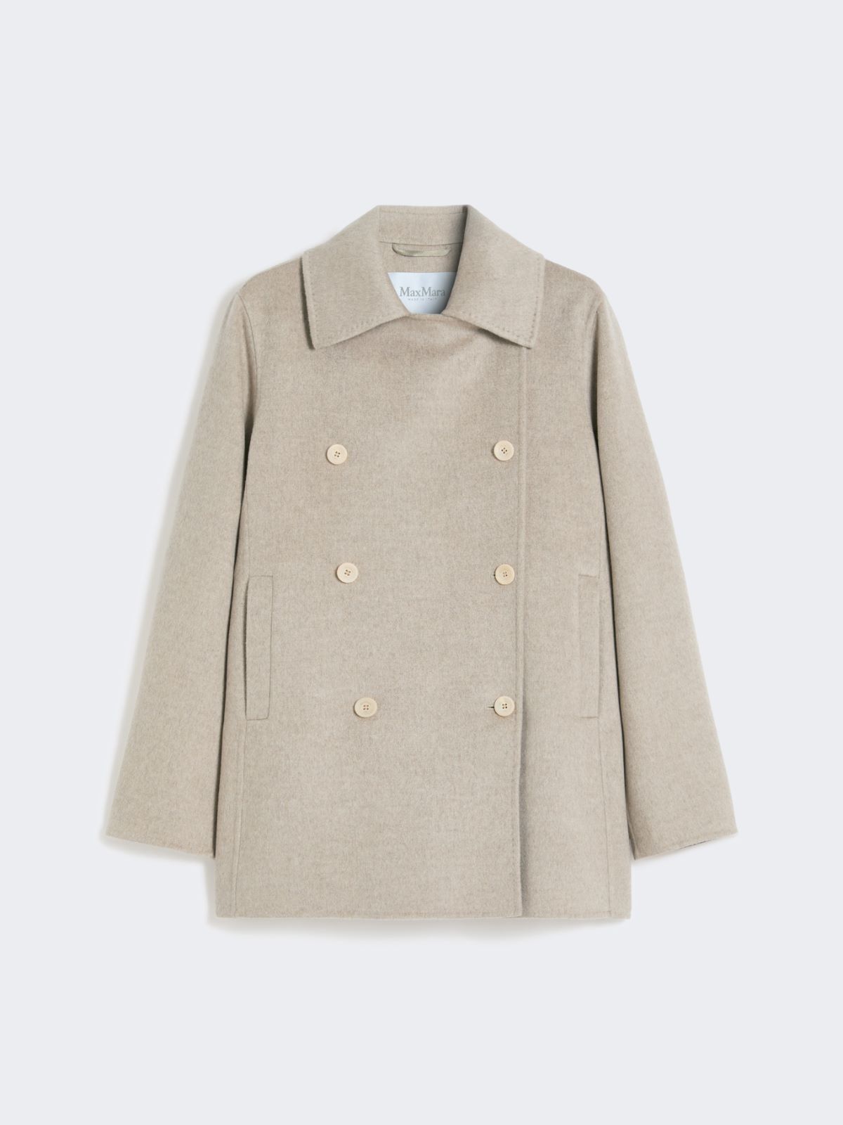 Double-breasted cashmere pea coat - SAND - Max Mara - 9
