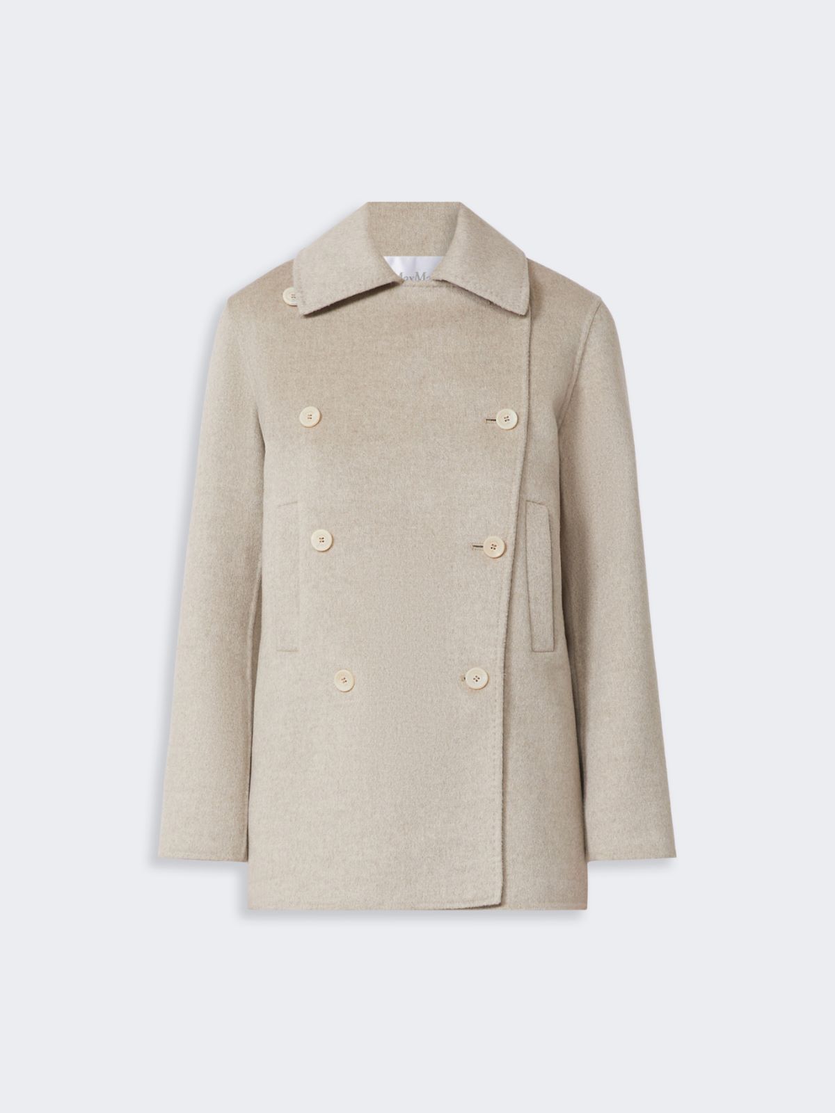 Double-breasted cashmere pea coat - SAND - Max Mara - 5