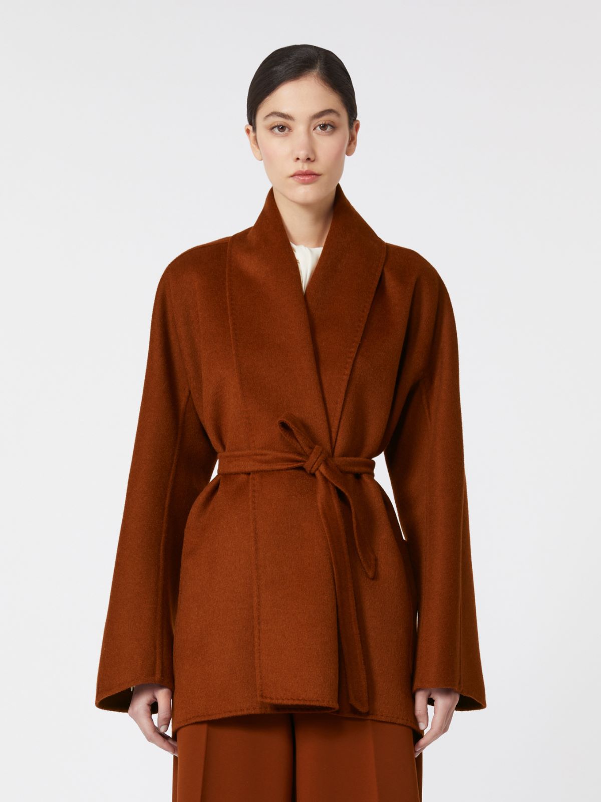 Camel robe-style jacket - TERRA COTTA - Max Mara - 6