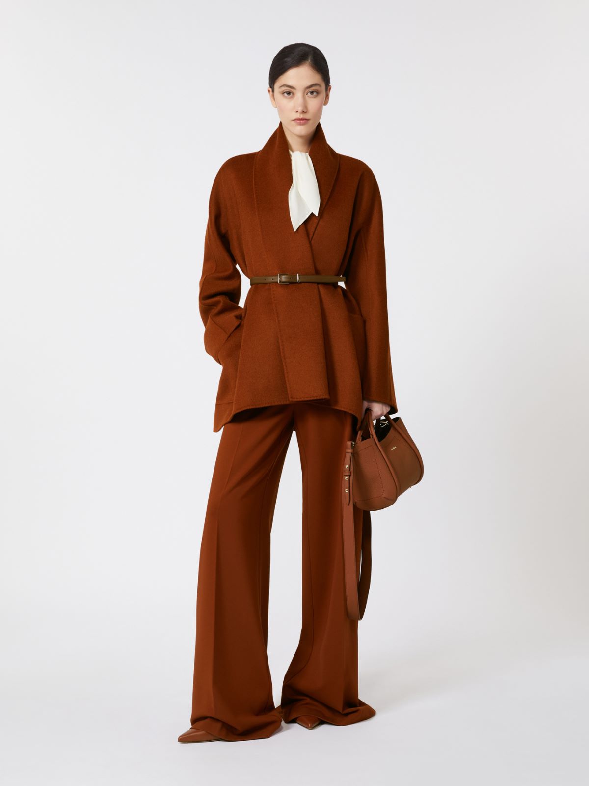 Camel robe-style jacket - TERRA COTTA - Max Mara - 6