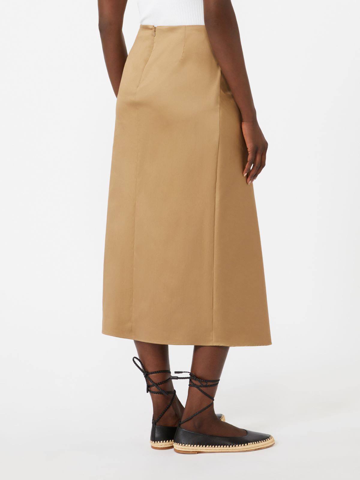 파지 코튼 스커트 - DESERT - 3