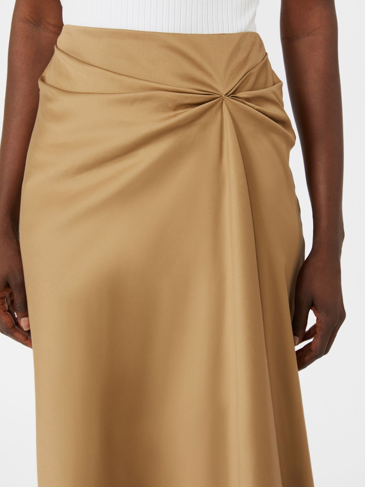 파지 코튼 스커트 - DESERT - 4