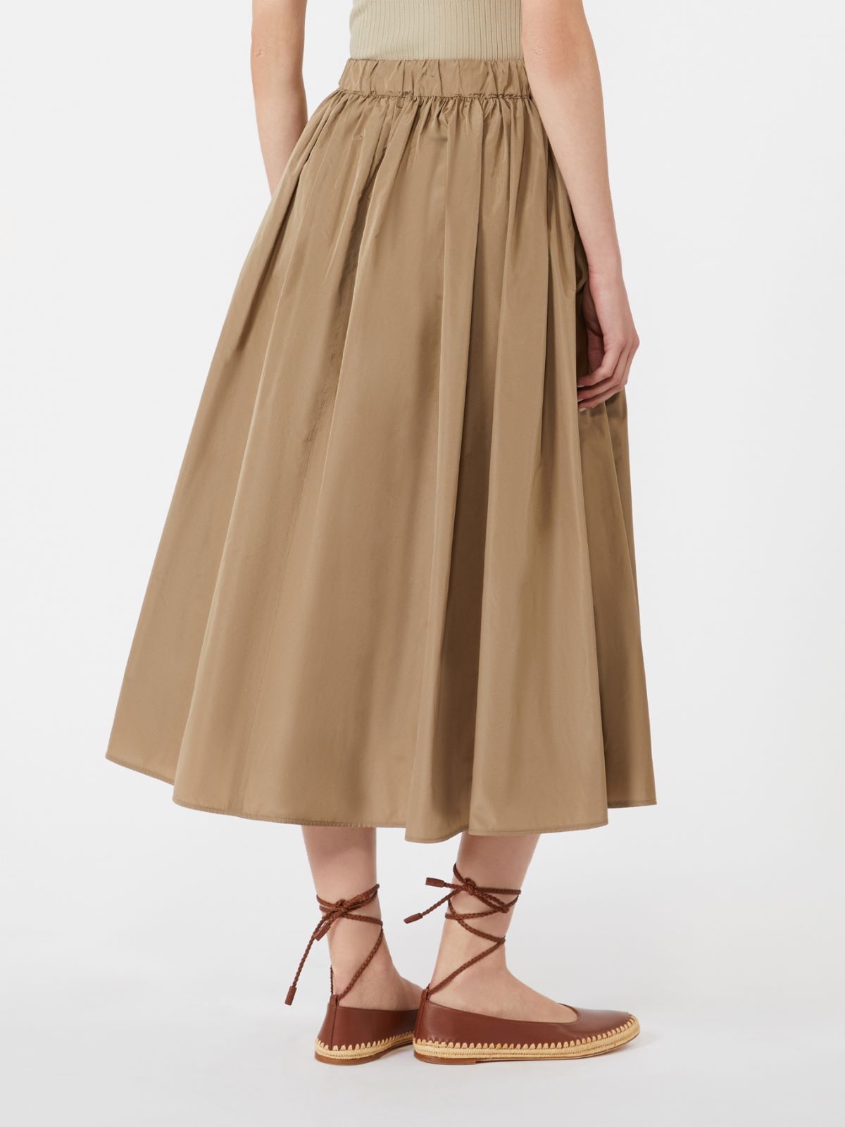 Taffeta midi skirt - KAKI - Max Mara - 9