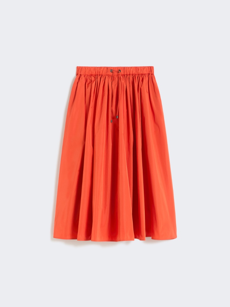 [ロンツァ] シルク タフタ スカート - CORAL - 5