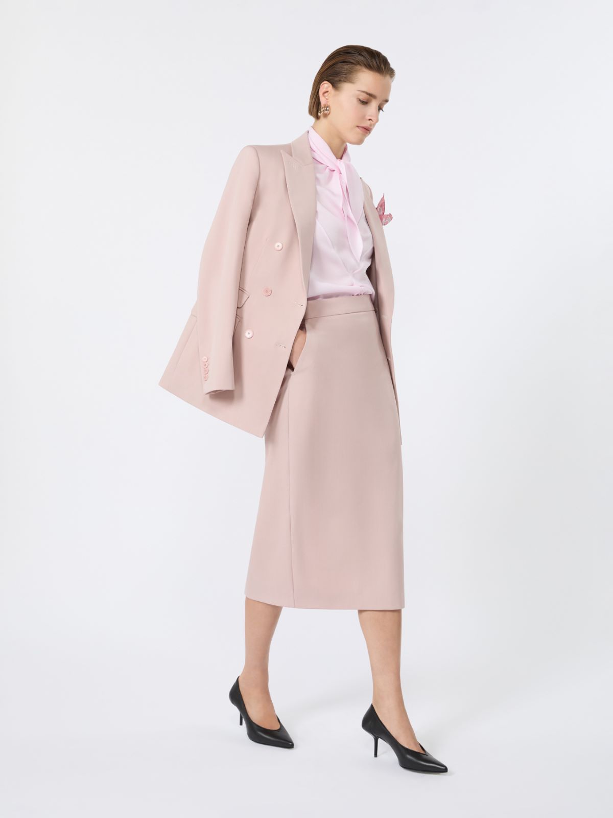 Gonna tubino in lana comfort - ROSA - Max Mara - 4