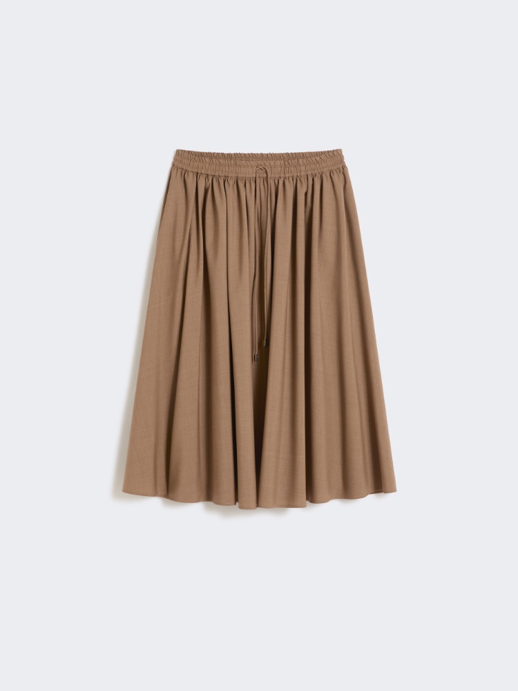 Woollen cloth midi skirt
