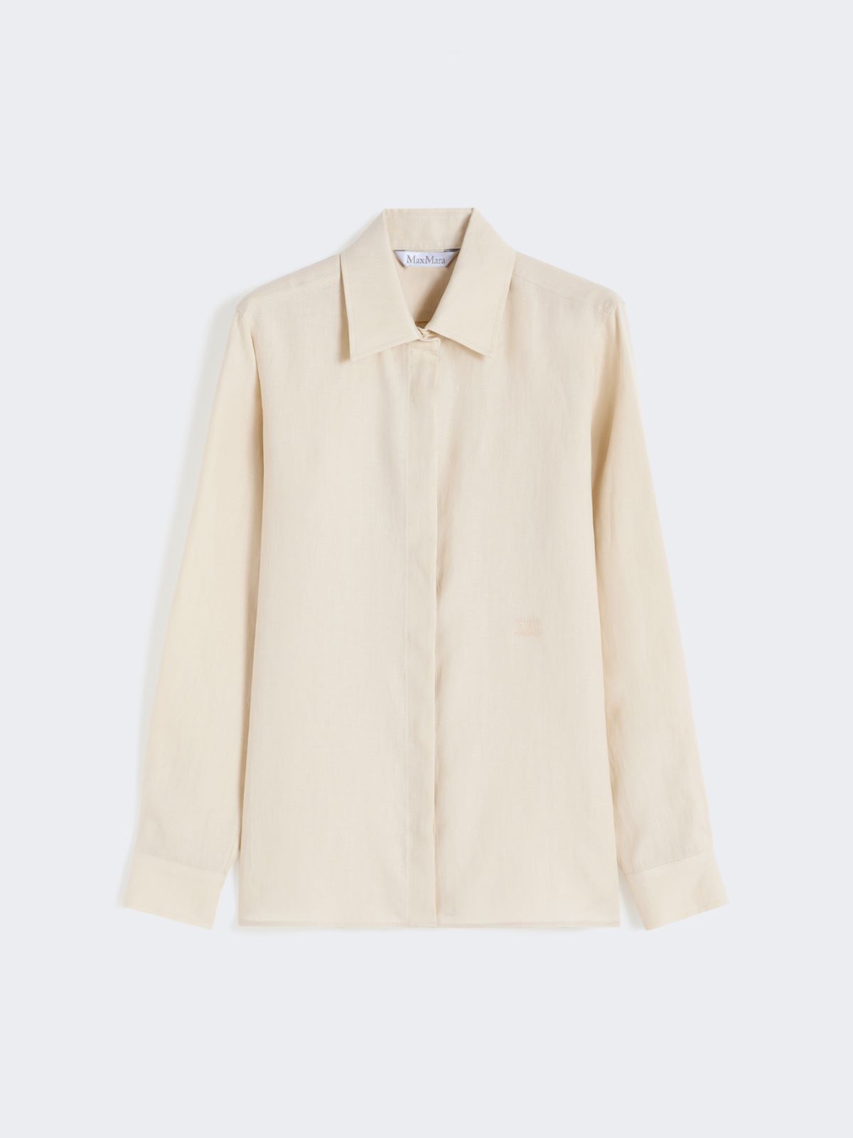 Linen canvas shirt - BEIGE - Max Mara - 5