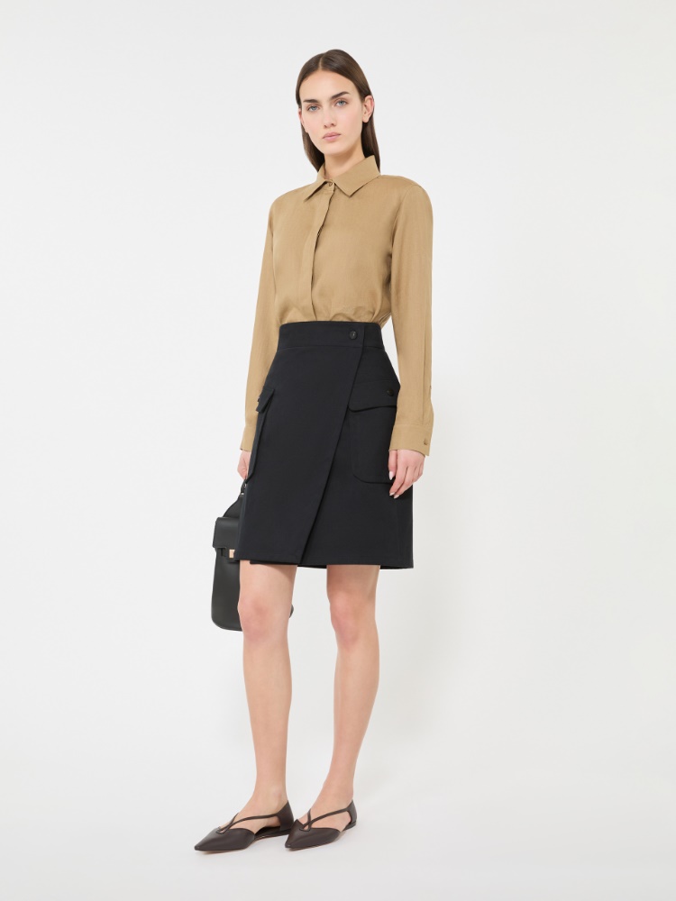 Linen canvas shirt - SAND - 1