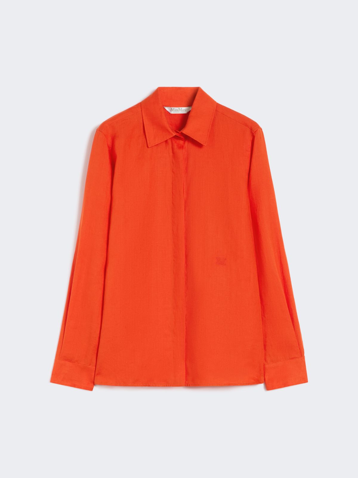 Hemdbluse aus Leinencanvas - KORALLE - 6