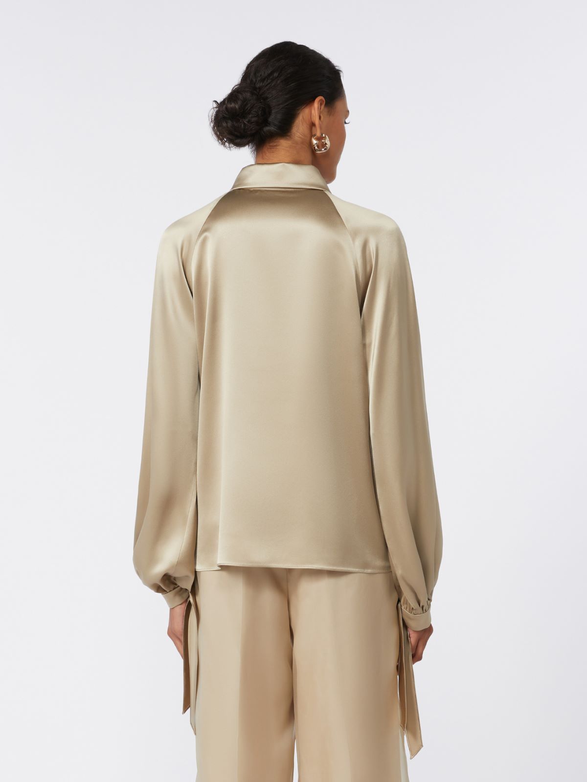 Camisa de raso de seda - ARENA - Max Mara - 3