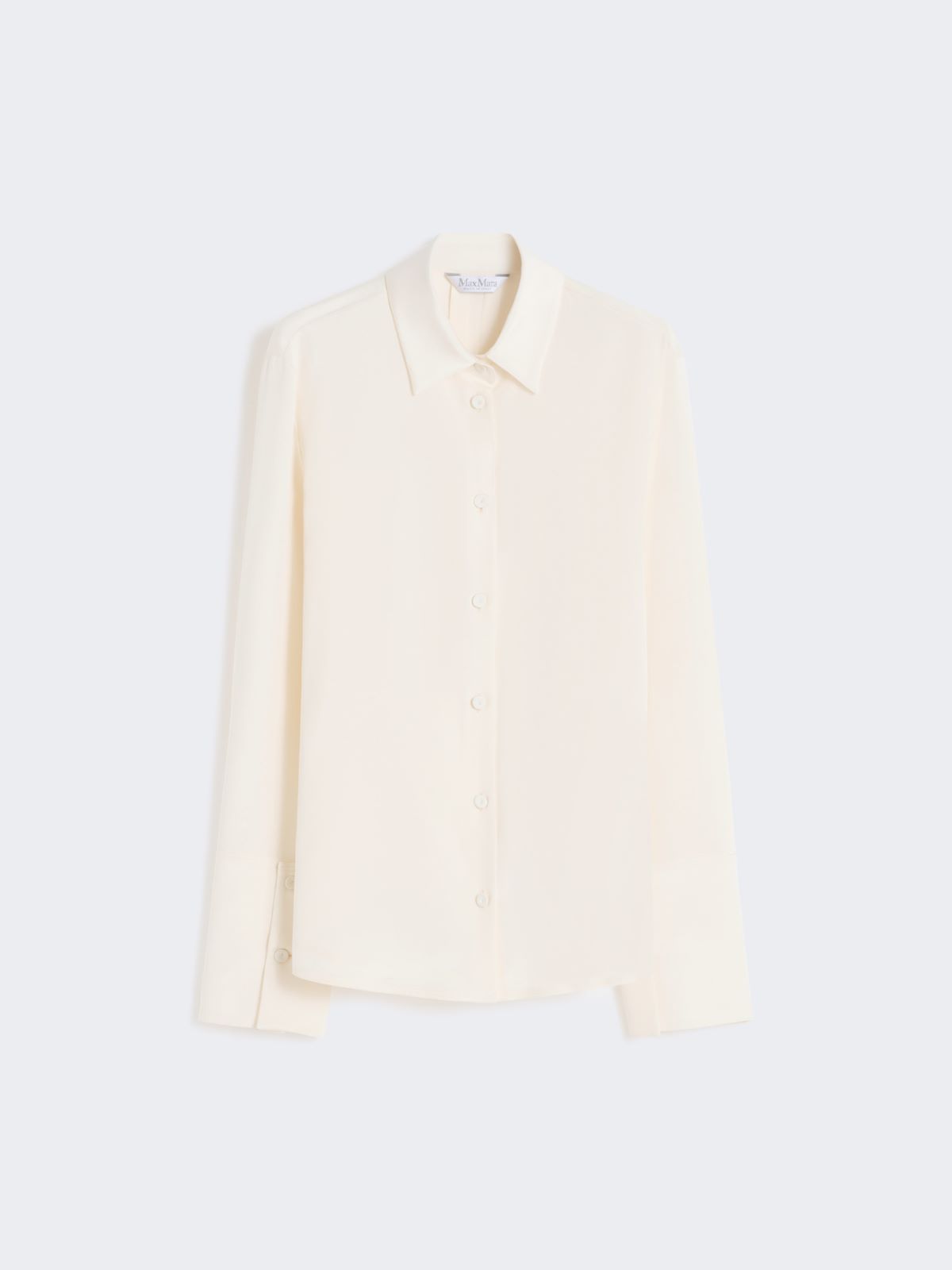 Silk crêpe de Chine shirt - IVORY - Max Mara - 9