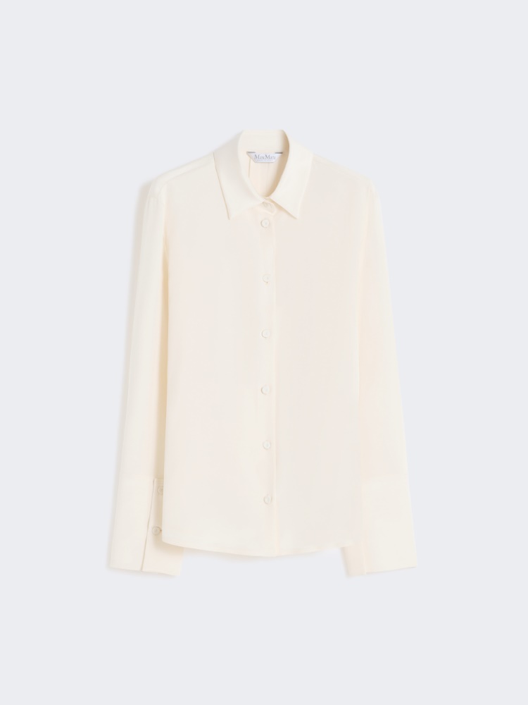 Silk crêpe de Chine shirt - IVORY - Max Mara